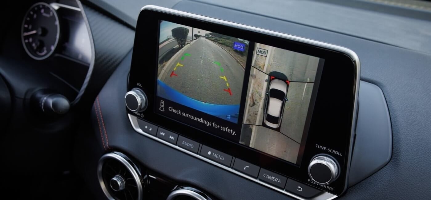 Bouclier 360 sur l'écran tactile de la Nissan Sentra 2025.